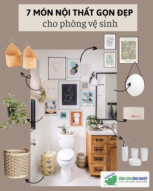 7 món nội thất cho phòng tắm gọn đẹp giá từ 95 nghìn đồng