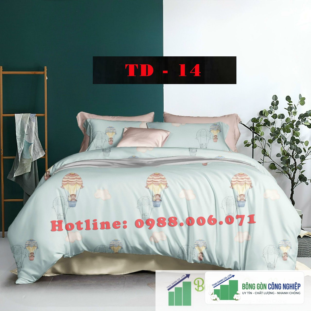 Bộ Chăn Ga Tencel 60s 1M6 thumb