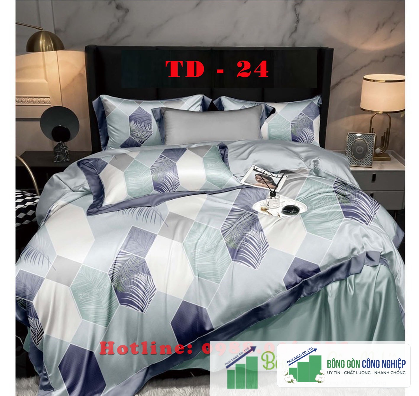 Bộ Chăn Ga Tencel 60s 1M2