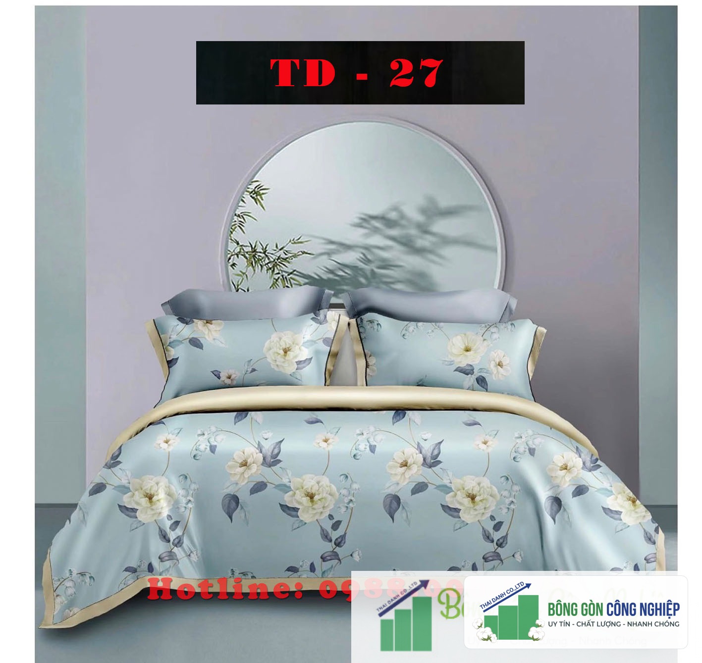 Bộ Chăn Ga Tencel 60s 1M8