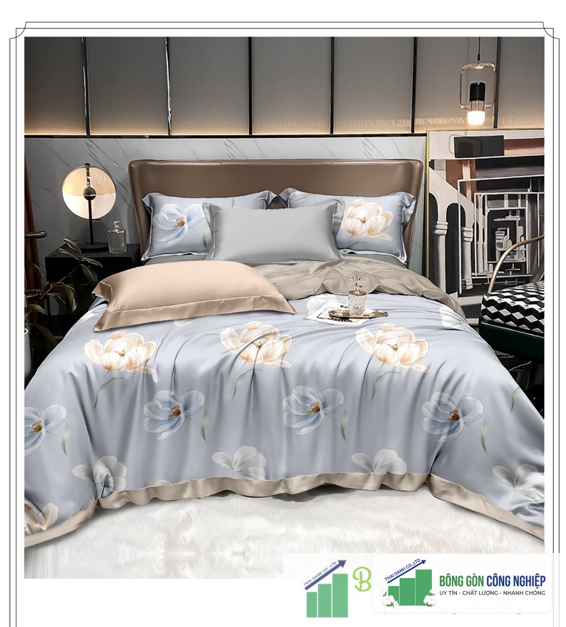 Bộ Chăn Ga Tencel 100s 1M6 thumb