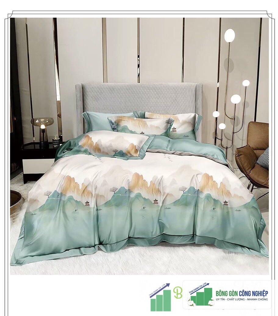 Bộ Chăn Ga Tencel 100s 1M6 thumb