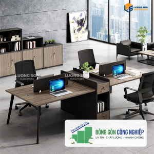 Cụm bàn làm việc 4 người chân IMA CB3827-12D
