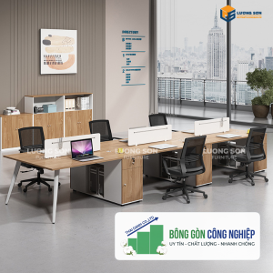 Cụm bàn làm việc 6 người chân IMA CB3736-12T