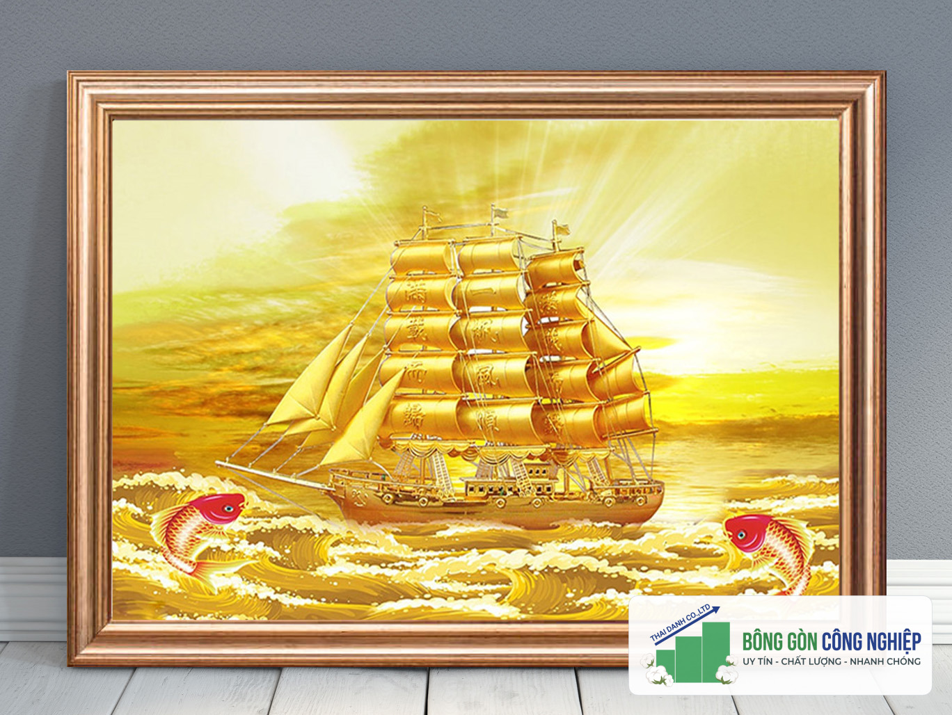 Mẫu tranh thuận buồm xuôi gió đẹp
